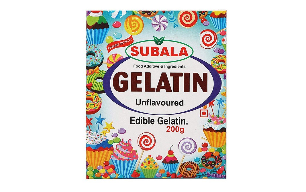 Subala Gelatin Unflavoured Edible Gelatin   Box  200 grams